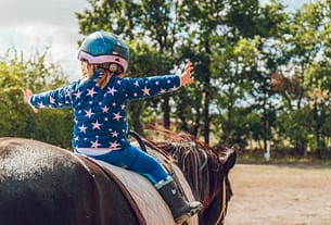 horse riding